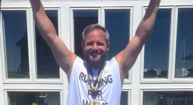 Willie’s son-in-law, Kenny Dettman, runs for him in the 50th Annual Falmouth Road Race: The meaning  behind “Running for Willie”