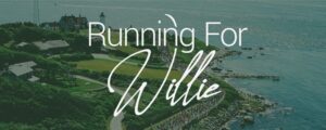 Running for Willie charity team at the ASICS Falmouth Road Race on Cape Cod